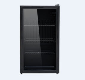 中国 黒い統合された飲み物のスリラー90リットル、ガラス前部飲料冷却装置 サプライヤー