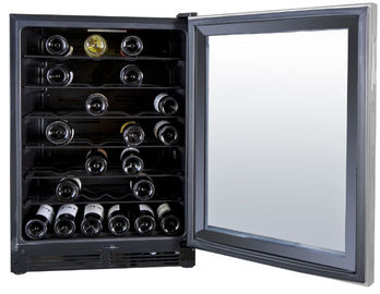 中国 ガラス ドアの黒の電気ワイン クーラー150リットル52のびんStroage サプライヤー